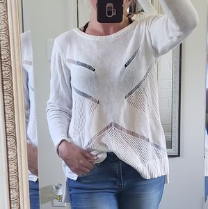 White volcom sweater